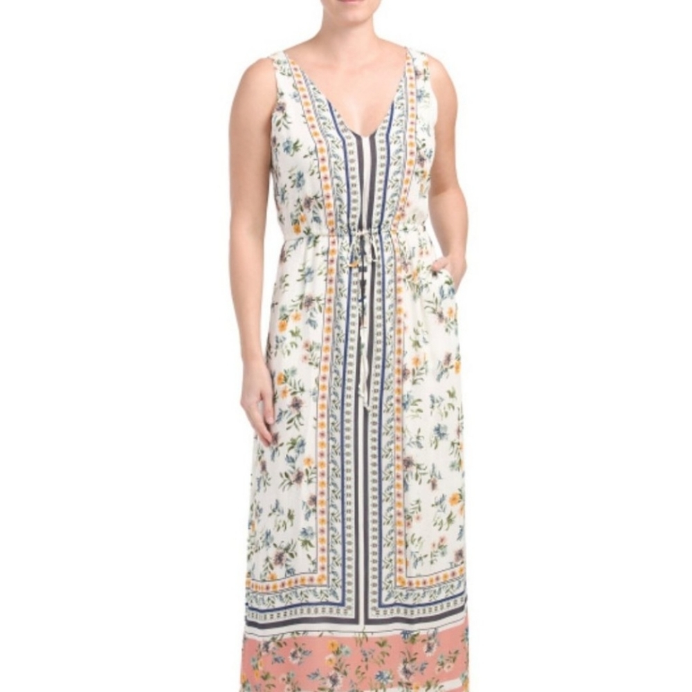 Lucky Brand Floral Sleeveless Dress M